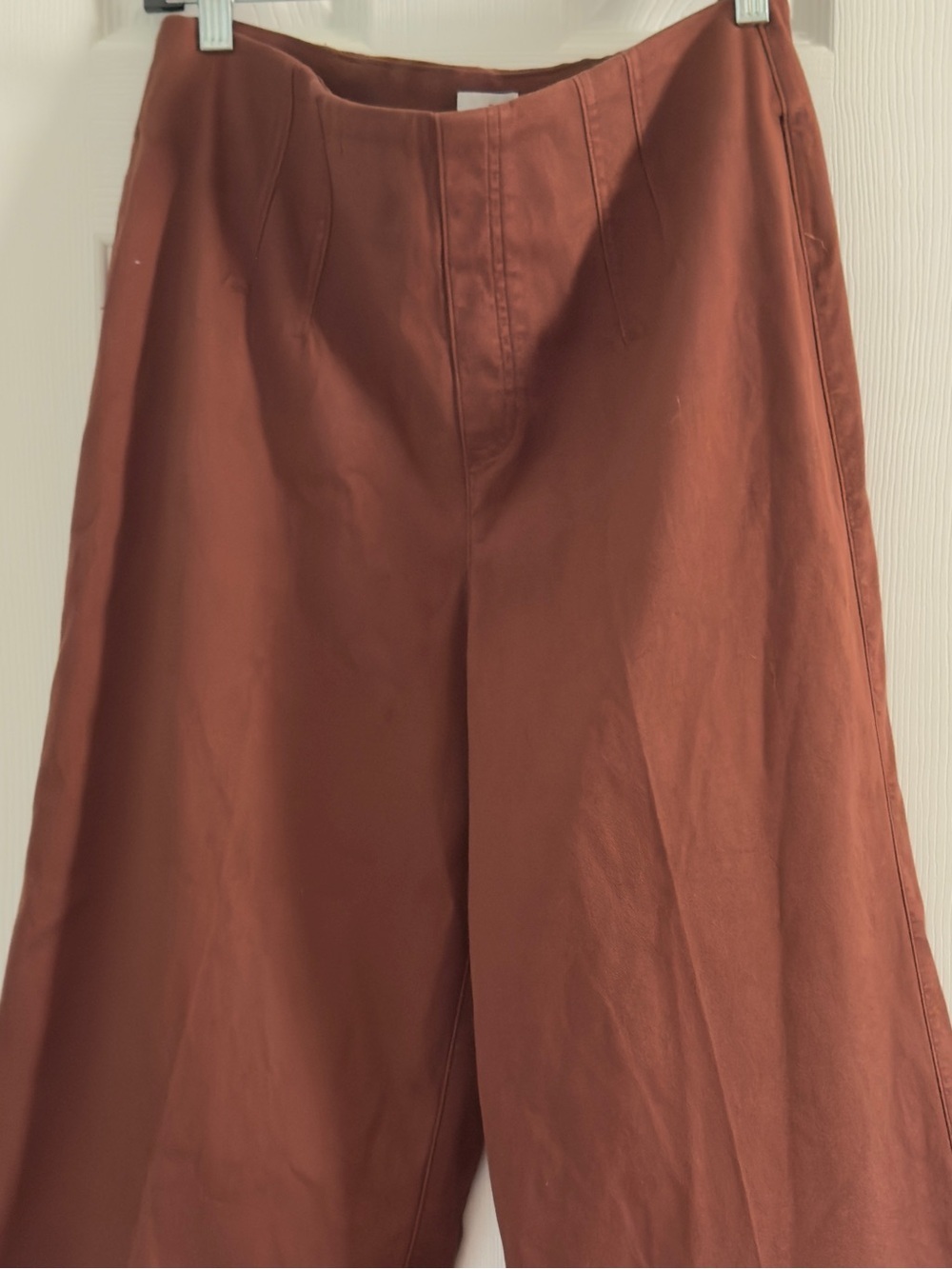 SPANX Hickory Stretch Twill Wide Leg Pants L Large NWT - Picture 4 of 13